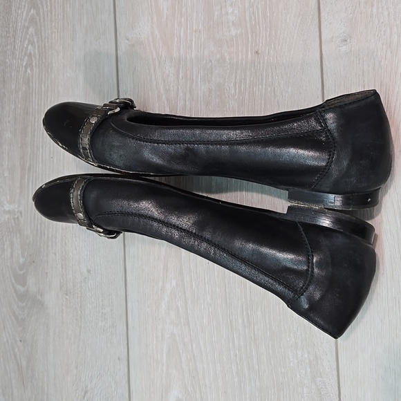 AGL Attilio Giusti Leombruni Women's Black Ballet Flats Leather Shoes 38/8 - Picture 9 of 14